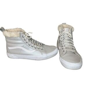 VANS SK8-Hi MTE Metallic/Silver Waterproof‎ Insulated Shoe Men's 7.5 Women's 9